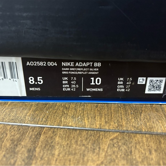 Nike Adapt BB black/Reflect silver men's like new with box - Picture 4 of 11